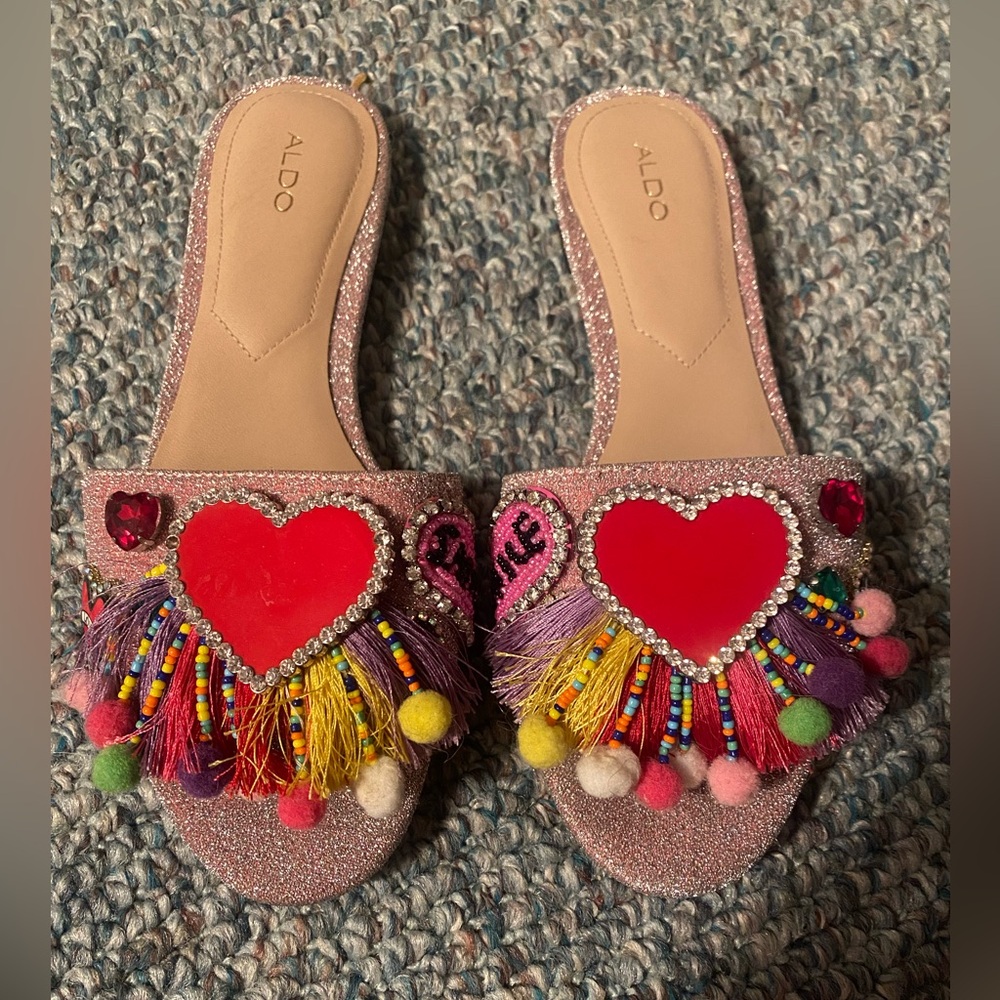 Aldo heart sandals